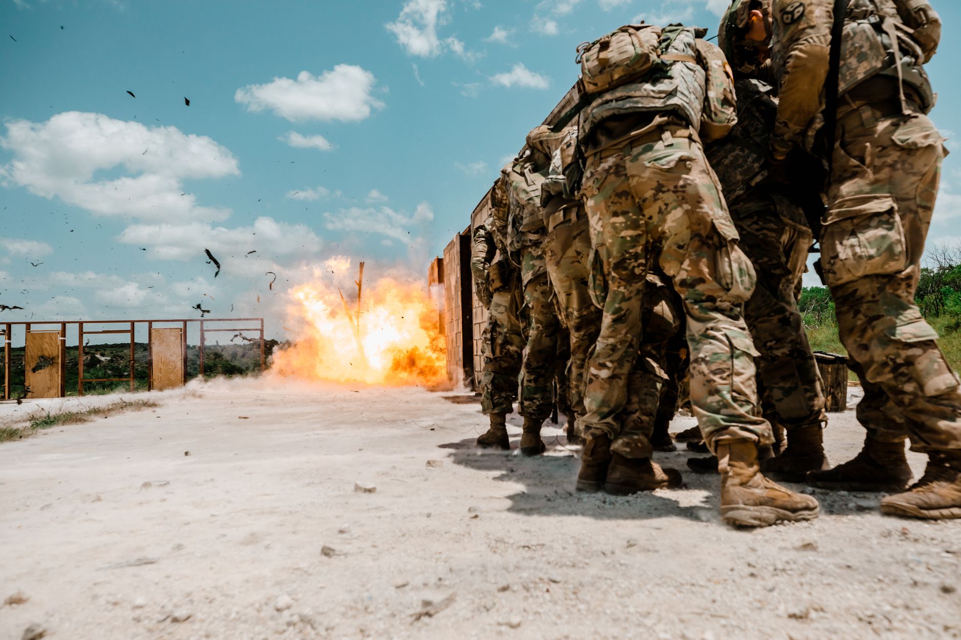 military firing squad execution